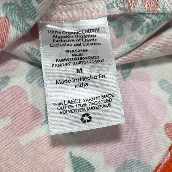 Free Assembly floral print women’s Tank top with tie front. Women’s size M - Picture 8 of 14